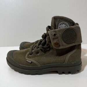 Palladium Baggy Canvas Boot Olive Army Green Unisex 6.5 37 Gorpcore Military
